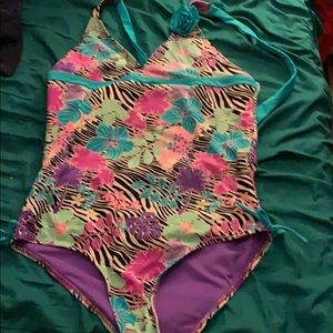 Beautiful floral bathing suit